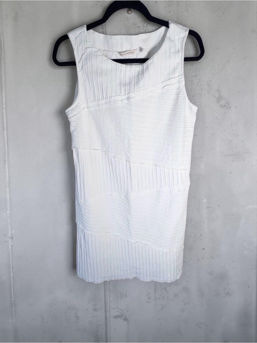 Soft Surroundings White Textured Midi Dress